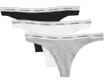 Calvin Klein Стринги Modern Logo 3 шт из мягкого хлопка