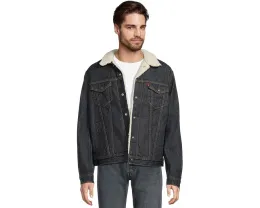 Джинсовая куртка Relaxed Fit Plaid Trucker с подкладкой из искусственного меха Levi's®