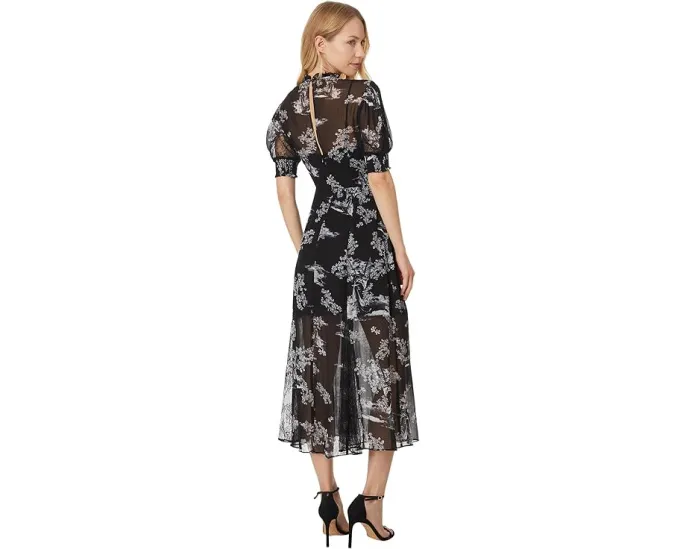 Платье AllSaints Laverna с цветочным принтом и завышенной линией талии