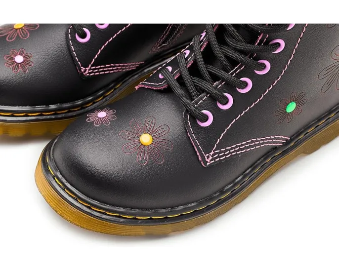 Ботинки Dr. Martens 1460 для детей с текстурированным верхом и молнией