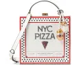 Сумка Kate Spade New York Slice Printed в виде коробки для пиццы с ручкой сверху