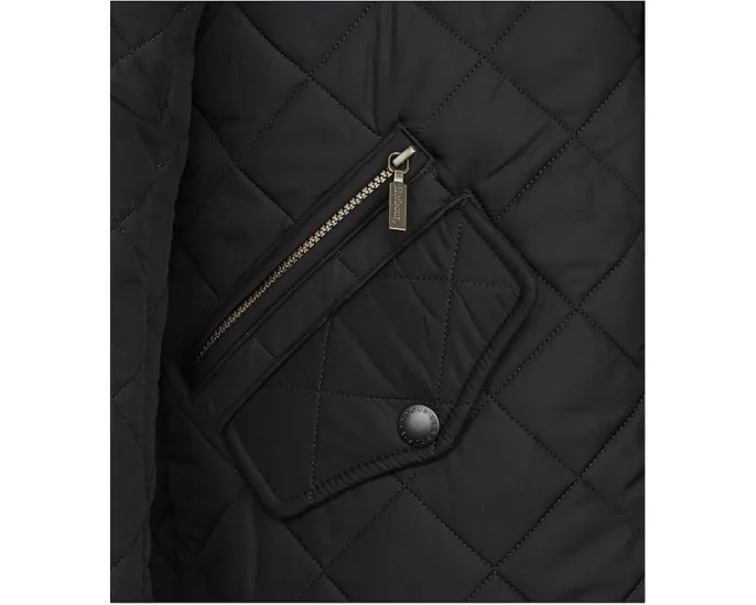 Стеганая куртка Barbour Powell Quilt с флисовой подкладкой и кордюровым воротником