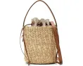 Мини-сумка-корзинка из соломы Mini Straw Basket с регулируемым ремнем Madewell