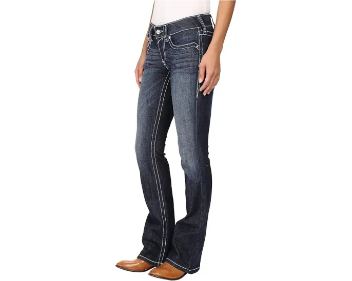 Джинсы клеш Ariat R.E.A.L. Bootcut Rosey с контрастной строчкой