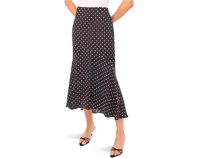 Мидская юбка CeCe из шармеза с пышным подолом