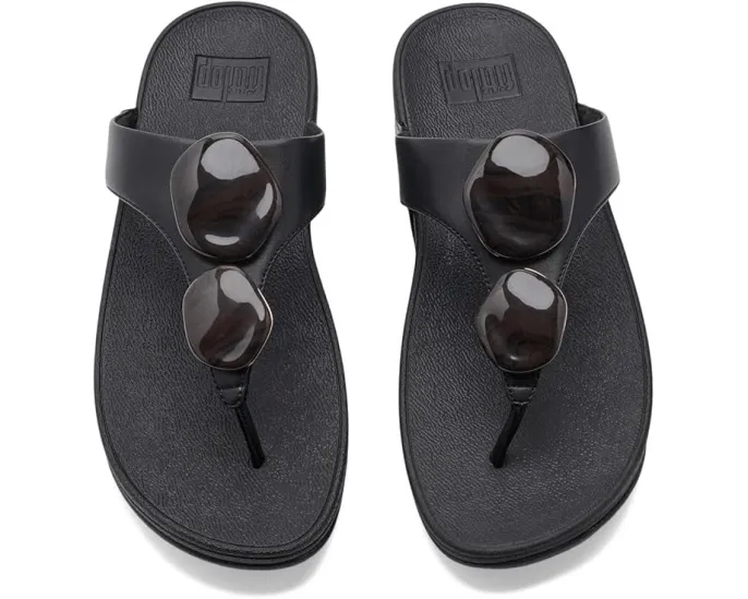 FitFlop Сандалии Lulu с мраморным камнем и перемычкой
