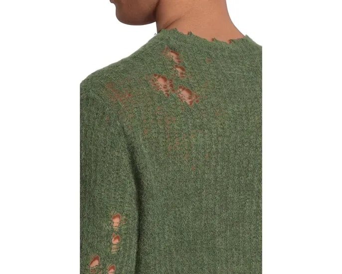 Свитшот Bleaker Crew от AllSaints с круглым вырезом и открытой резинкой