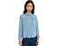 Petite Long Sleeve Denim Shirt With Pockets