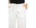 Liverpool Belted Wide Leg Crop брюки с поясом из текстурированного льна