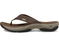 Сланцы KEEN Kona Flip TG из водоотталкивающей кожи с формованной стелькой