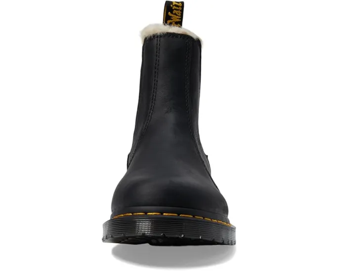 Челси Dr. Martens Leonore с искусственным мехом и классической подошвой