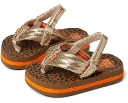 Детские вьетнамки Reef Little Ahi с эластичным ремешком и круглым носком