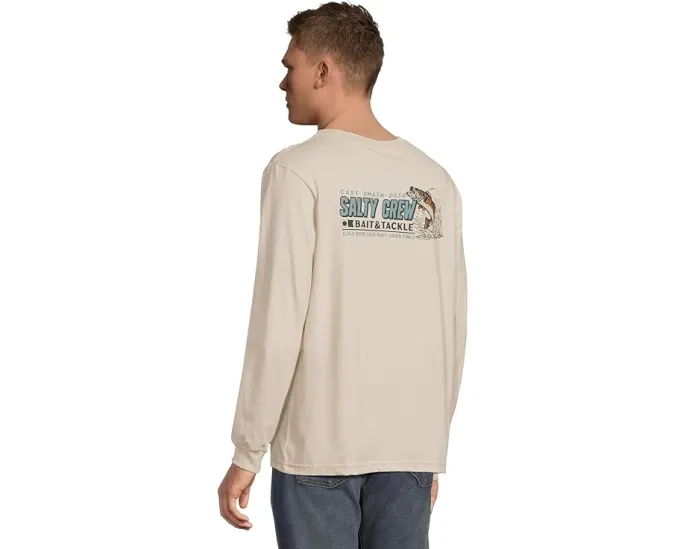 Футболка Live Bait с длинным рукавом Salty Crew из хлопка