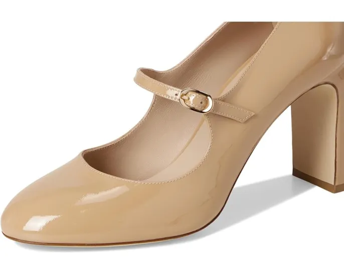 Stuart Weitzman Туфли Babette Mary Jane 85 с ремешком и миндалевидным мысом