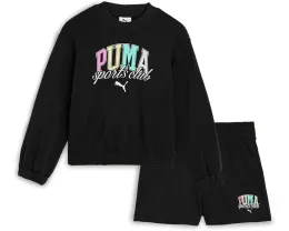 Детский набор Puma пуловер с круглым вырезом и шорты