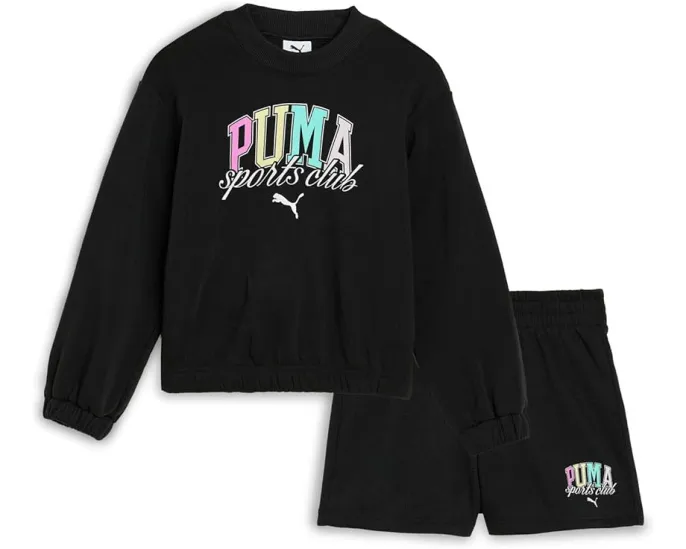 Детский набор Puma пуловер с круглым вырезом и шорты