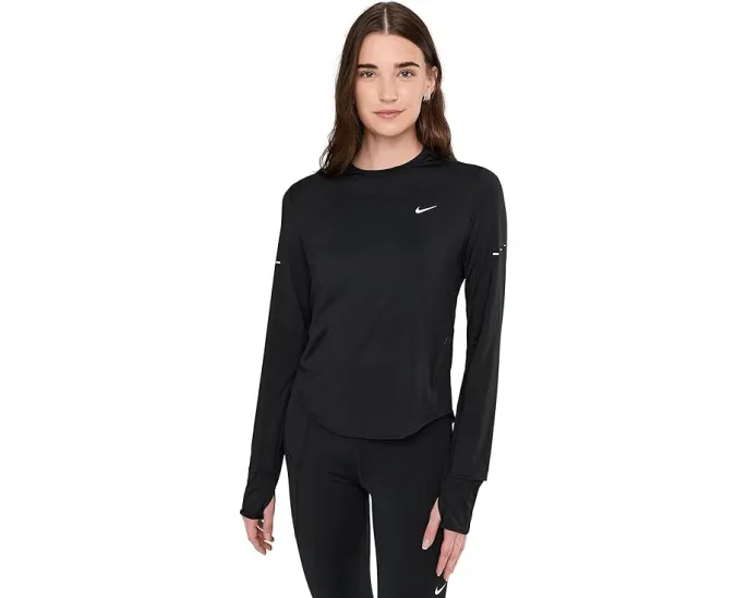 Nike Swift Dri-FIT Ultraviolet беговой лонгслив с круглым вырезом