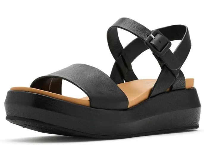 Kork-Ease сандалии Hallie на платформе с итальянской кожей и регулируемой пряжкой