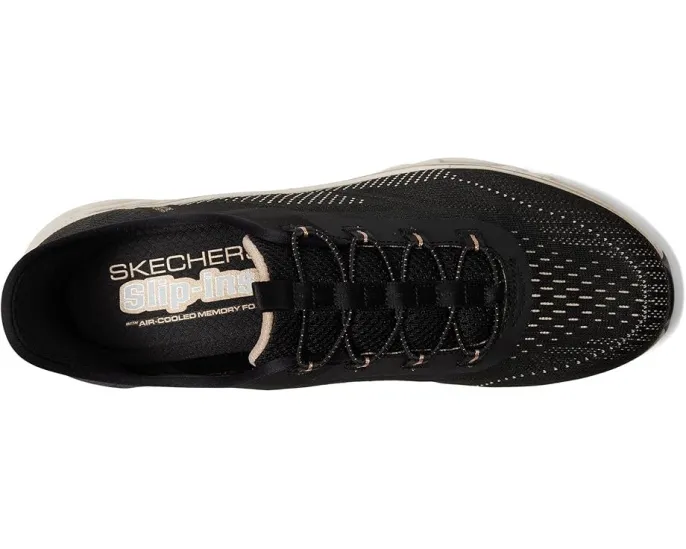 Skechers Glide-Step Gratify Pace слипоны без шнуровки с памятью формы и технологией Heel Pillow