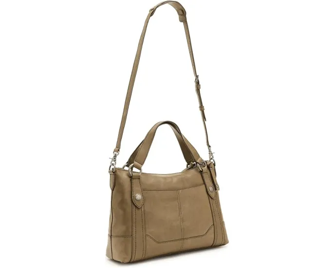 Сумка Frye Melissa Medium Satchel кремово-металлического цвета