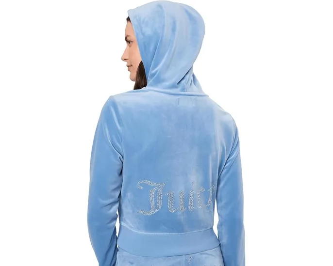 Куртка Juicy Couture Og Blink Track с капюшоном и стразовым логотипом