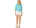 Шорты Harleen с высокой посадкой и прямым силуэтом от Lilly Pulitzer