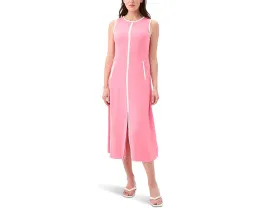 Trina Turk Платье миди Magnifique с карманами и контрастной отделкой