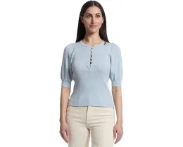 Свитер Lilla P с рукавом три четверти и застежкой хенли