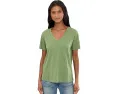 Футболка Mod-o-doc Short Sleeve V-Neck Boxy Tee с V-образным вырезом
