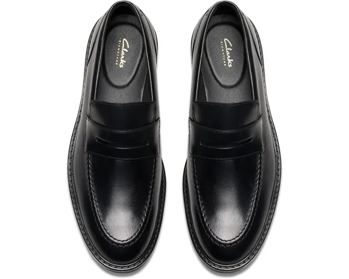 Clarks Aldwin Step с верхом из премиальной кожи и резиновой подошвой