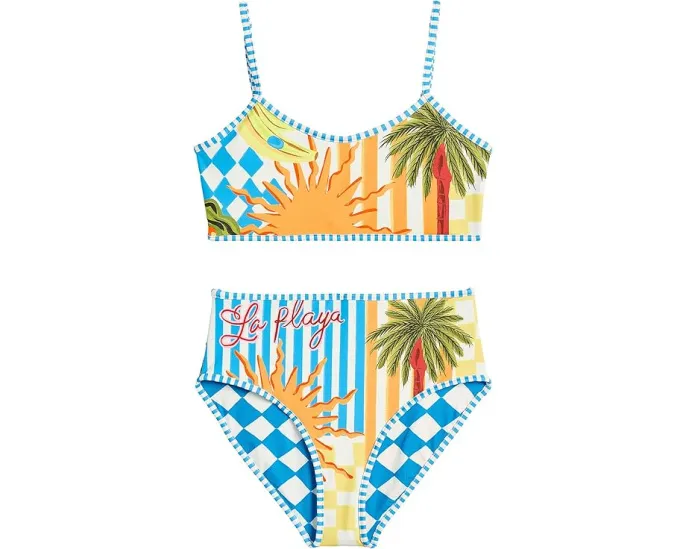 Детский купальник Beach Static Anse для девочек от Maaji Kids с полностью реверсивным принтом