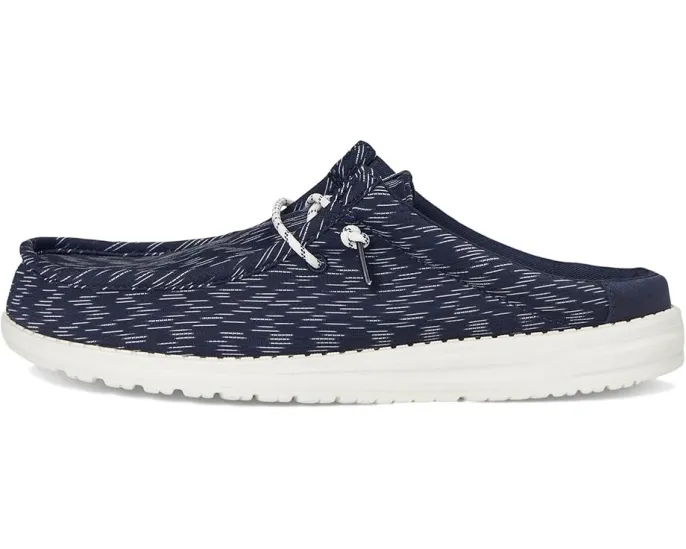 Кроссовки Hey Dude Wally Slip Jersey Jacquard с дышащим верхом и технологией Flex & Fold