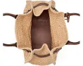 Woven Straw Medium Devyn Tote Bag