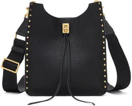 Сумка Rebecca Minkoff Darren Medium Feed из замши со съемным ремнем