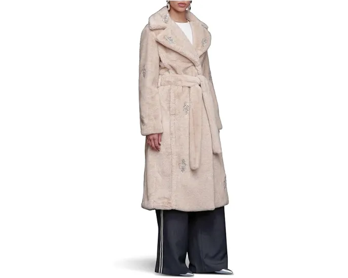 Длинное пальто-халат Maxi Belted Robe Coat от Avec Les Filles с поясом