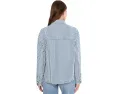 Джинсовая куртка KUT from the Kloth Ellie Stripe в полоску белая