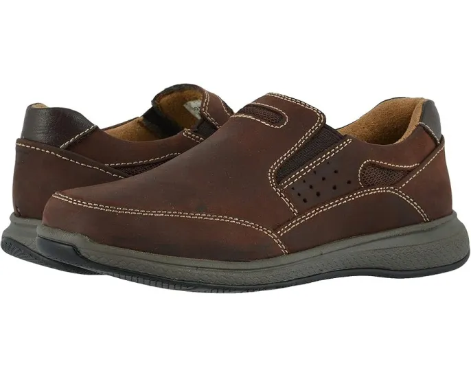 Florsheim Kids Great Lakes Sport Slip с контрастной строчкой и стелькой Memory Foam