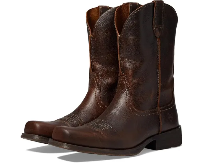 Сапоги ковбойские Ariat Rambler с квадратным носком Antiqued Grey
