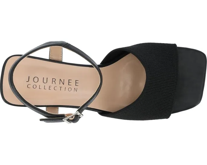 Сандалии Journee Collection Evylinn на платформе с квадратным носком и ремешком