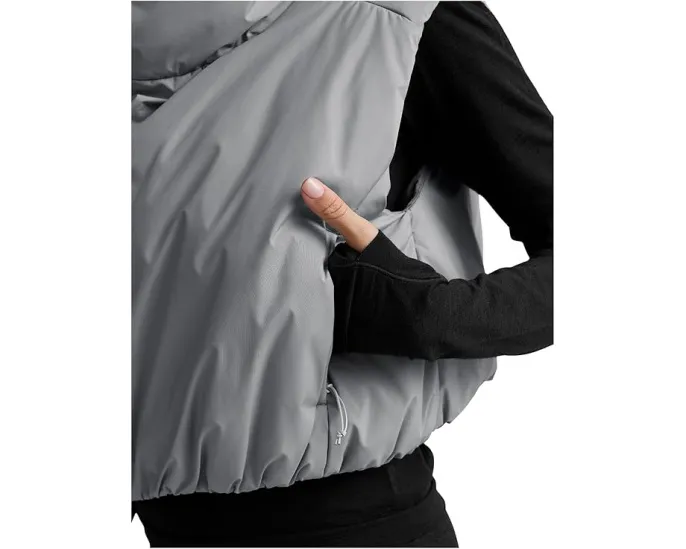 Пуховой жилет Beyond Yoga Warm Up Puffer оверсайз с высоким воротником