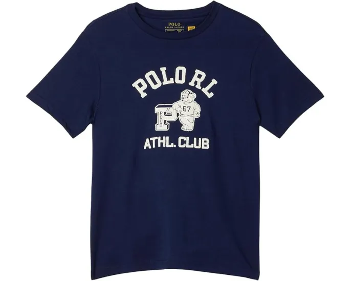 Детская футболка Polo Ralph Lauren Kids с принтом логотипа и года основания