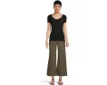 Брюки Paige Ari With Waistband Tie And Stitch Thru Pockets In Vintage Forester Green