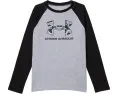 Футболка Under Armour Kids с контрастными регланными рукавами и камуфляжным принтом