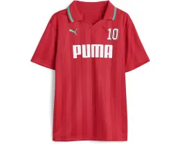 Puma Polo Showtime Pique с принтом Soccer 2026 для детей старшего возраста