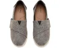 TOMS Alpargata для малышей с квадратным носком темно-коричневый