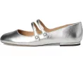 Туфли COACH Winley Metallic Leather Mary Jane с квадратным носком и двойной застежкой