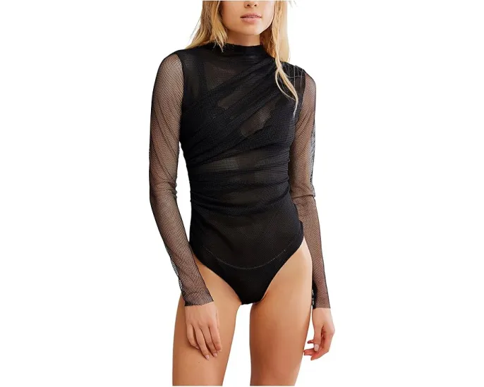 Боди Free People On My Way из мягкого сетчатого материала