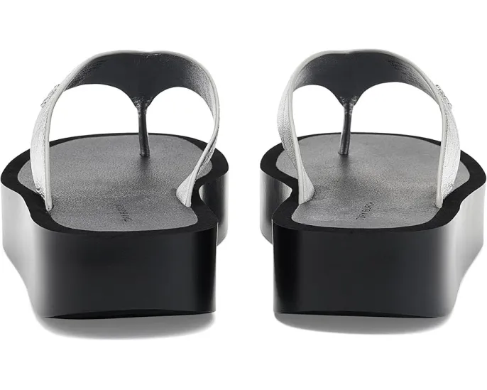Кожаные шлепанцы Leather Platform Flip Flop от Tory Burch на платформе