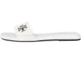 Сандалии Tory Burch T Lock Slide с широким ремешком и логотипом