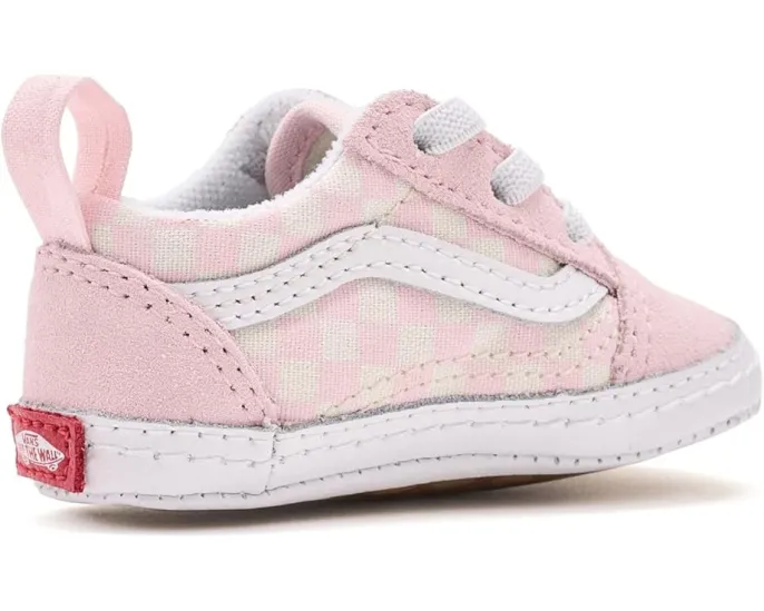 Кроссовки Vans Kids Old Skool Crib из холста с круглым носком на шнурках